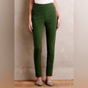 Anthropologie Cartonnier Charlie Green Tuxedo Ankle Pants Size 10T
